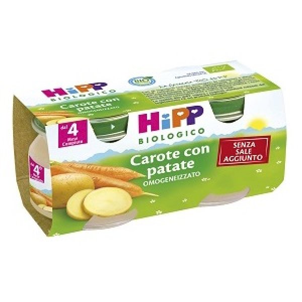 HIPP BIO OMOGENEIZZATO CAROTE PATATE 2X80G