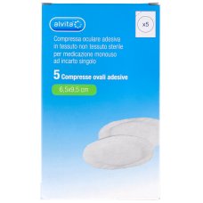 ALVITA COMPRESSA OCULARE ADESIVA 5 PEZZI