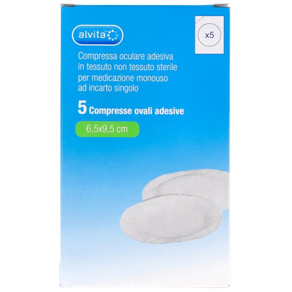ALVITA COMPRESSA OCULARE ADESIVA 5 PEZZI