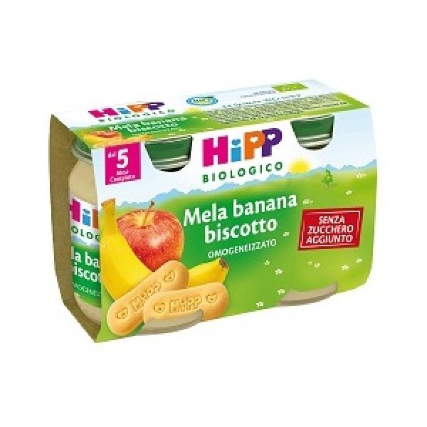 HIPP BIO OMOGENEIZZATO MELA BANANA BISCOTTO