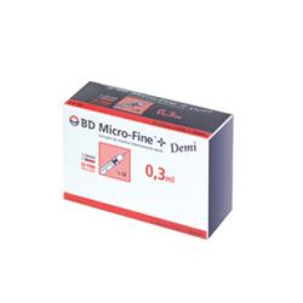 Corman Spa Siringhe Insulina Bd Demi 0,3ml G30 8mm