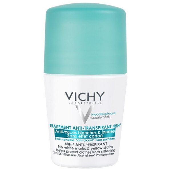 Vichy Deodorante Roll On 50ML 48 H Antitranspirante Anti Tracce 50ml