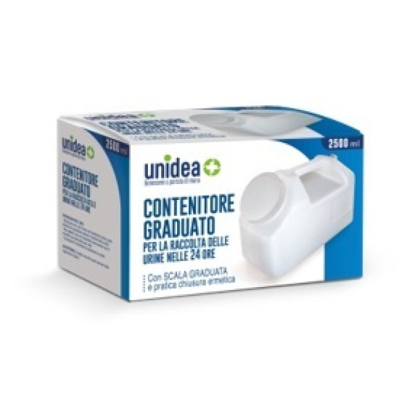 CONTENITORE PER LA RACCOLTA DELLE URINE UNIDEA NELLE 24 ORE2500 ML