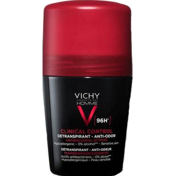 VICHY HOMME DEODORANTE CLINICAL CONTROL 96H ROLL 50 ML VICHY HOMME DEODORANTE CLINICAL CONTROL 96H ROLL 50 ML