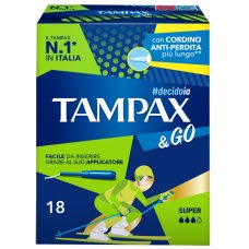 TAMPAX &GO SUPER 18PZ TAMPAX &GO SUPER 18PZ